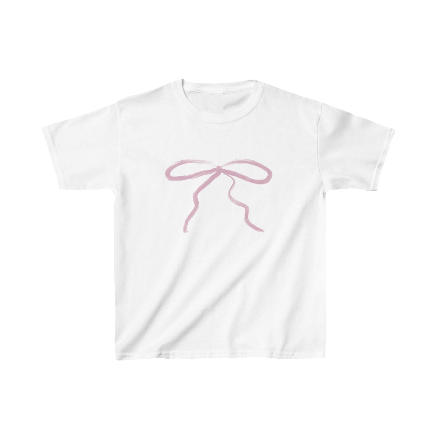 Bow baby tee pink