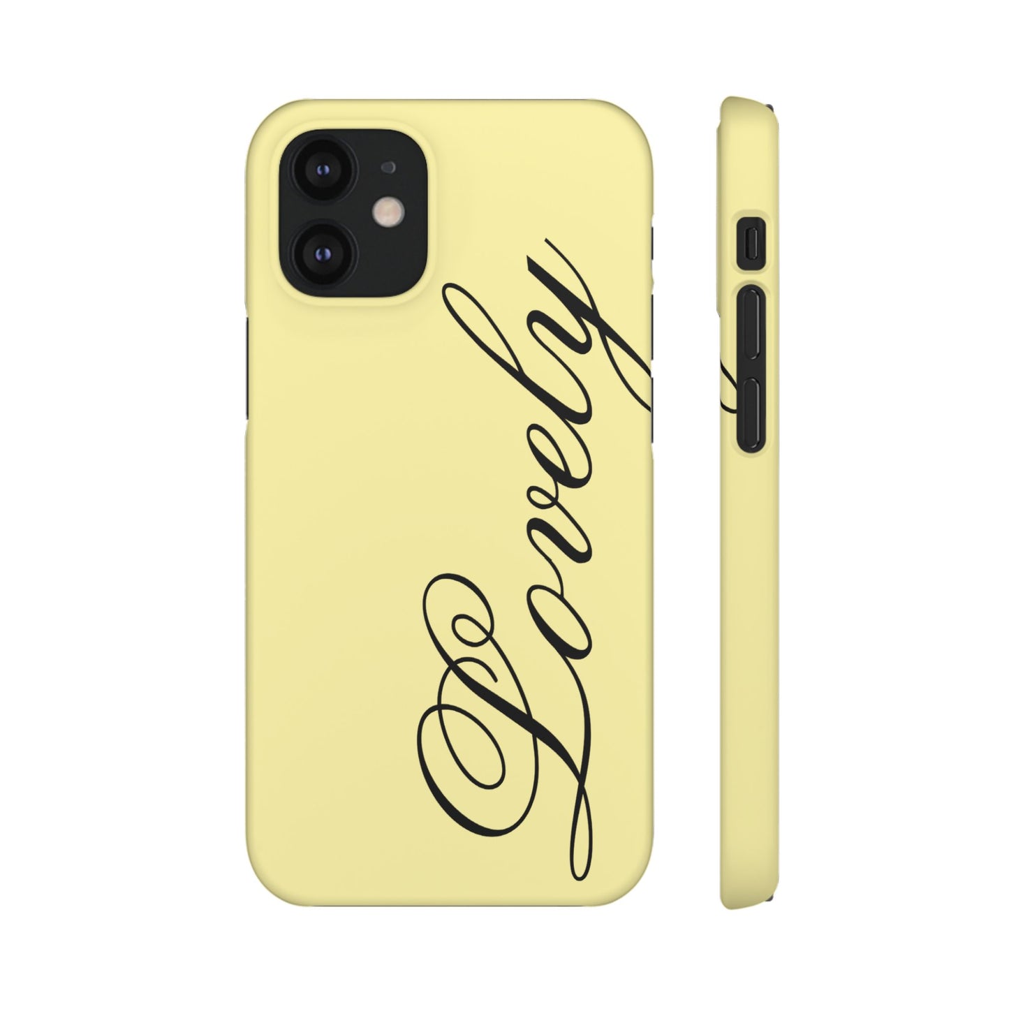 Lovely phone case butter yellow