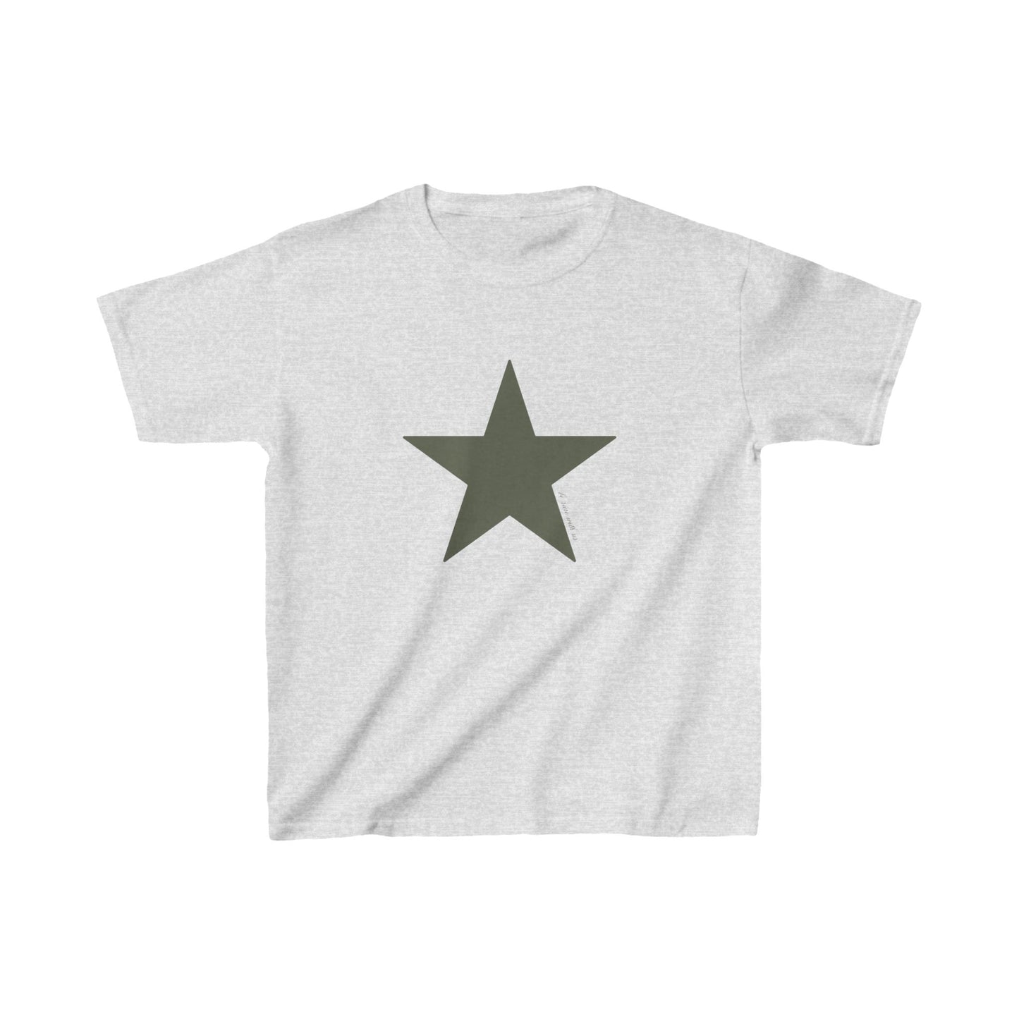 Star baby tee green