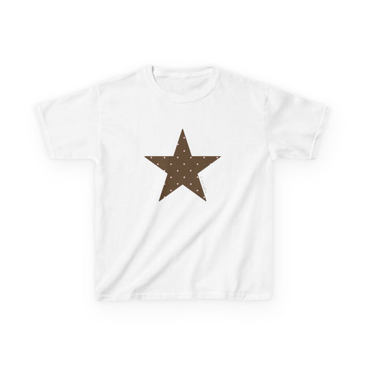 Star baby tee brown polka dot