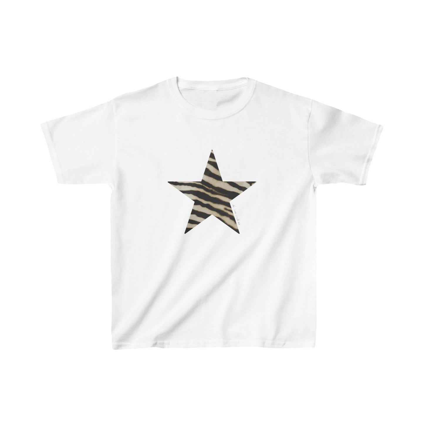 Star baby tee zebra