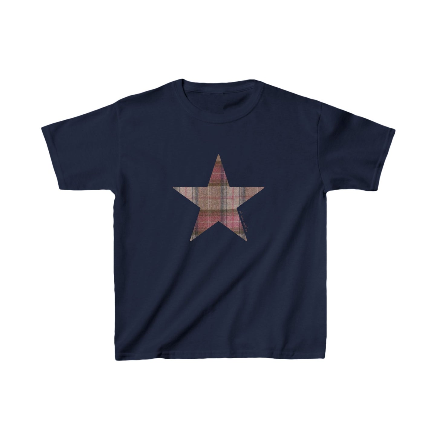 Star baby tee checkered #1