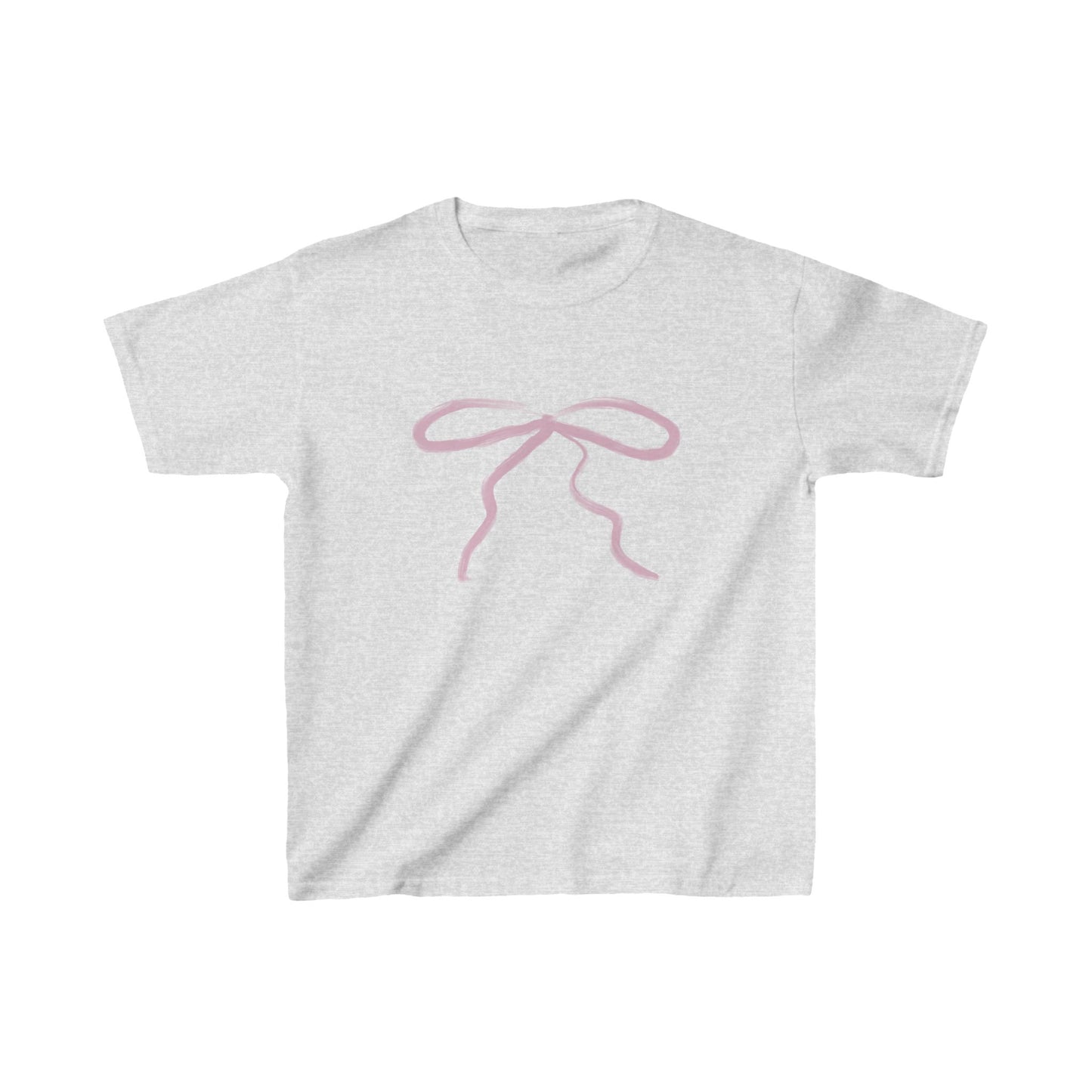 Bow baby tee pink