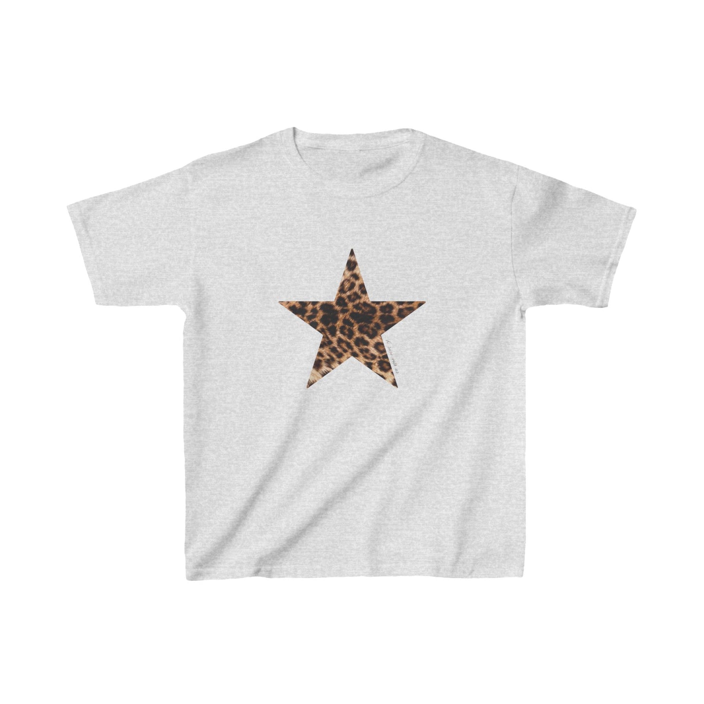 Star baby tee leopard