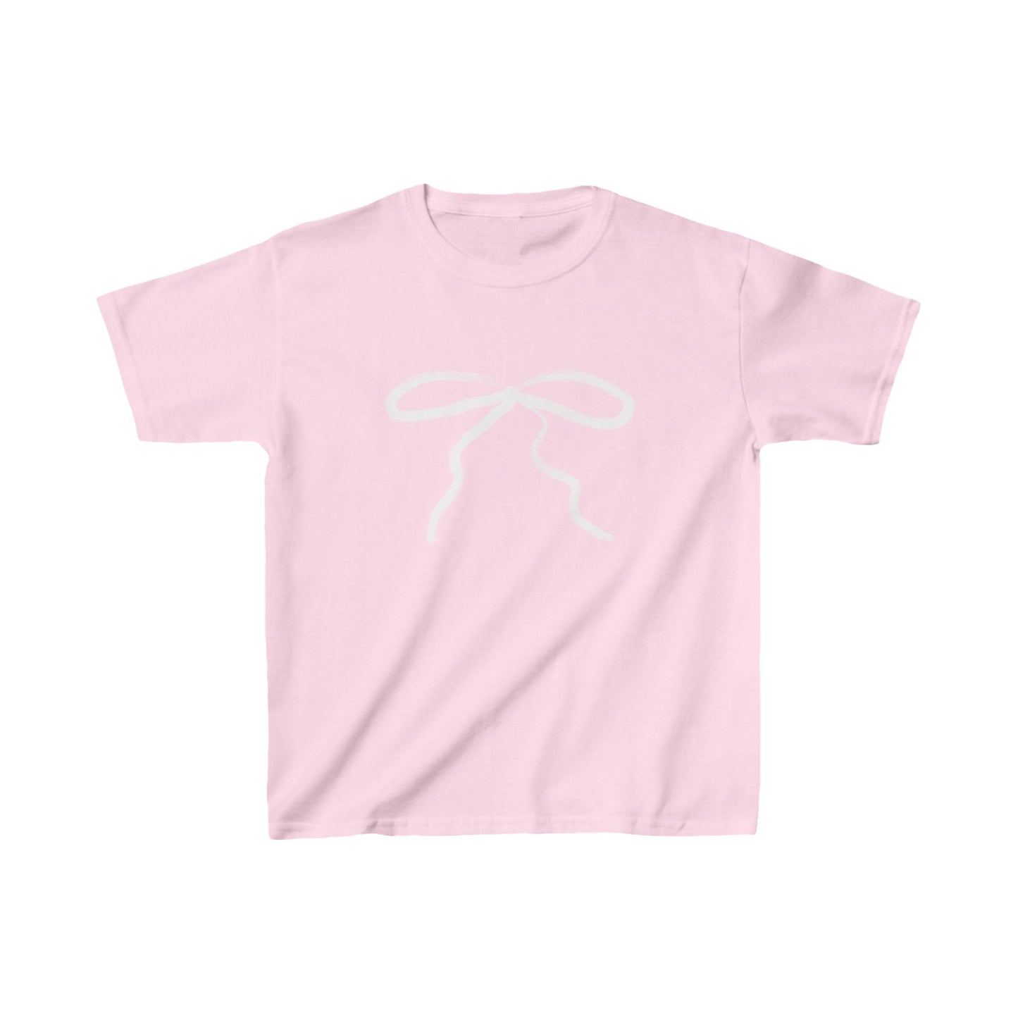 Bow baby tee pink