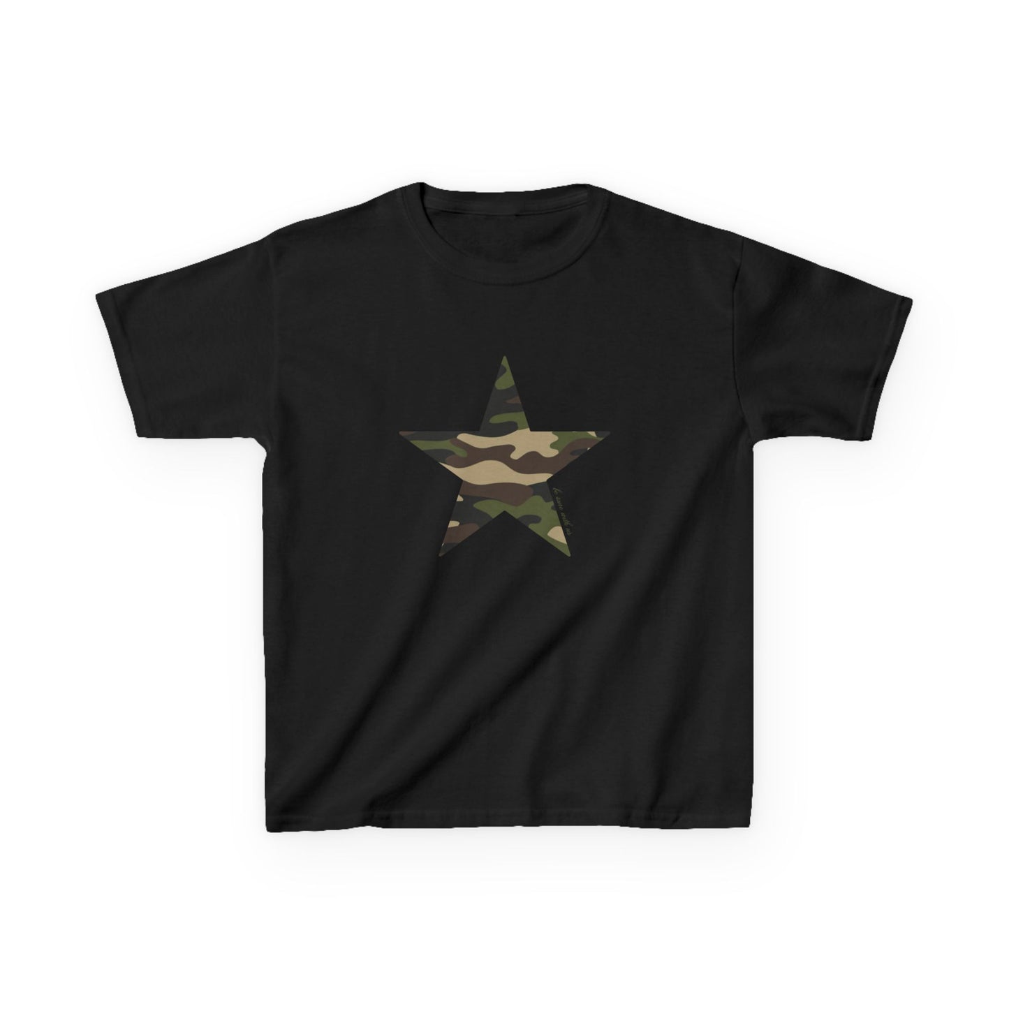 Star baby tee camo