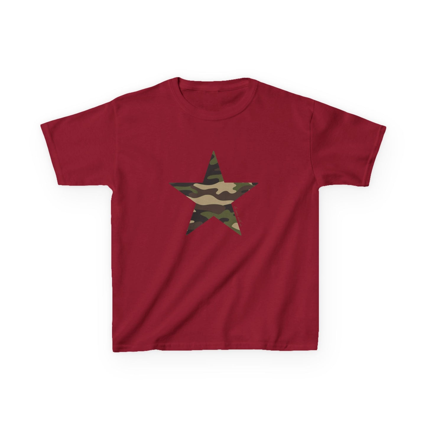 Star baby tee camo