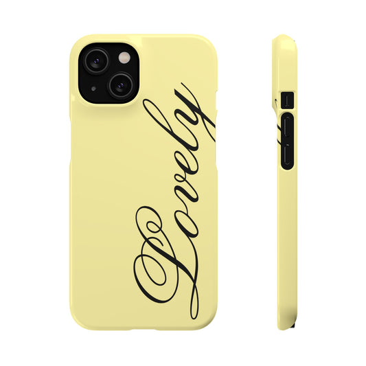 Lovely phone case butter yellow