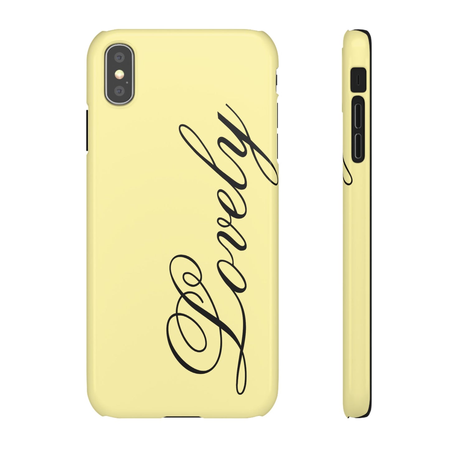 Lovely phone case butter yellow
