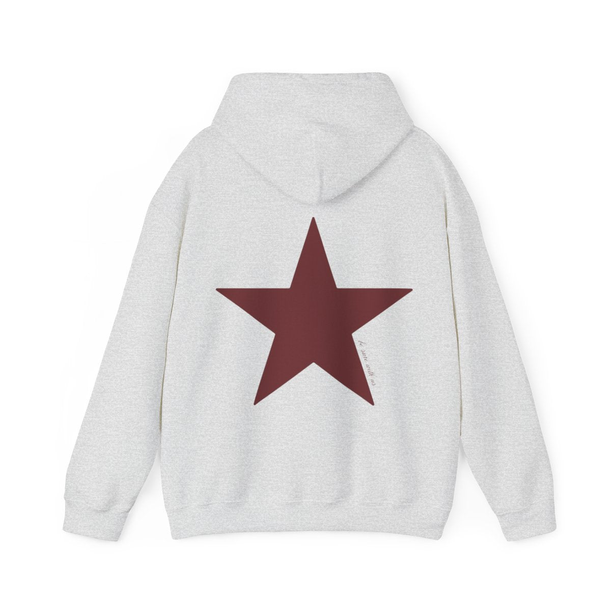 Star hoodie burgundy