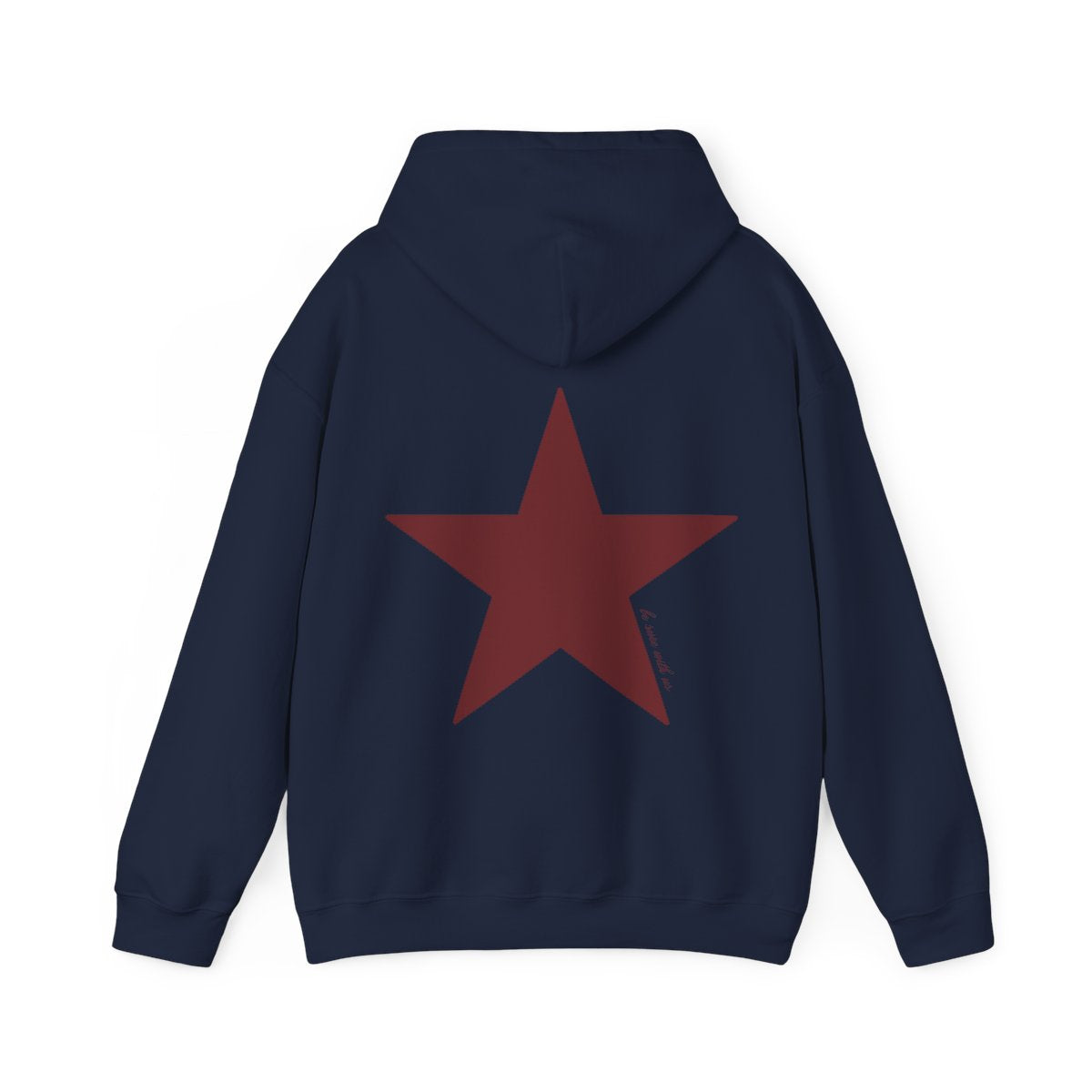 Star hoodie burgundy